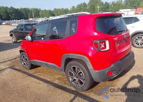 2016 Jeep Renegade Limited из США, поврежденный, VIN ZACCJADT6GPC84744